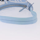 PRADA Hand Bag Canvas Blue Silver Auth ka6211V-7