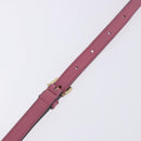Miu Miu Madras Chain Shoulder Bag Leather Pink Gold Tone Auth ka6212-11