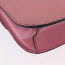 Miu Miu Madras Chain Shoulder Bag Leather Pink Gold Tone Auth ka6212-16