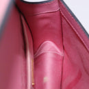 Miu Miu Madras Chain Shoulder Bag Leather Pink Gold Tone Auth ka6212-25