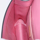 Miu Miu Madras Chain Shoulder Bag Leather Pink Gold Tone Auth ka6212-26