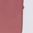 Miu Miu Madras Chain Shoulder Bag Leather Pink Gold Tone Auth ka6212-4