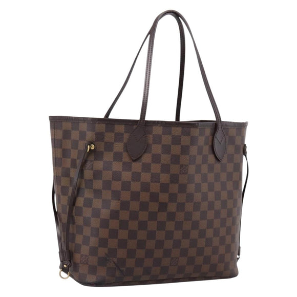 LOUIS VUITTON Damier Ebene Neverfull MM Tote Bag N51105 LV Auth ka6219