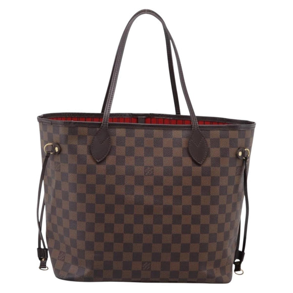 LOUIS VUITTON Damier Ebene Neverfull MM Tote Bag N51105 LV Auth ka6219