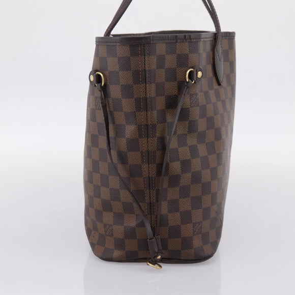 LOUIS VUITTON Damier Ebene Neverfull MM Tote Bag N51105 LV Auth ka6219