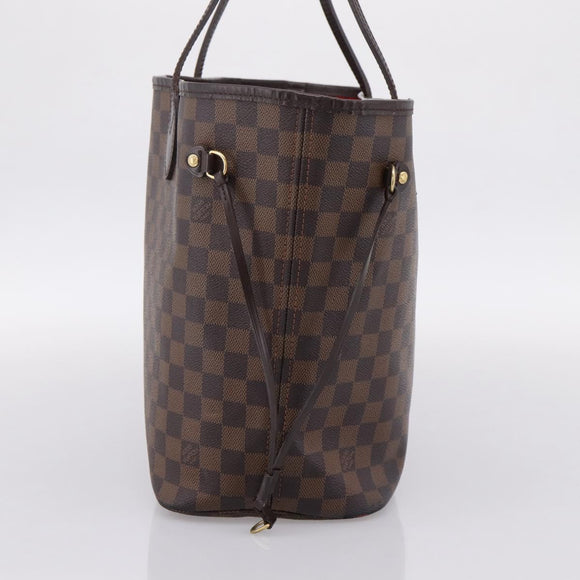 LOUIS VUITTON Damier Ebene Neverfull MM Tote Bag N51105 LV Auth ka6219