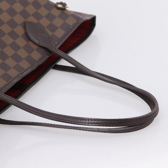 LOUIS VUITTON Damier Ebene Neverfull MM Tote Bag N51105 LV Auth ka6219