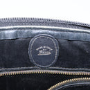 GUCCI Web Sherry Line Clutch Bag Leather Black Gold Auth ka622-13