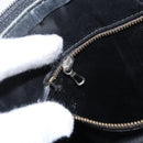 GUCCI Web Sherry Line Clutch Bag Leather Black Gold Auth ka622-17