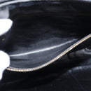 GUCCI Web Sherry Line Clutch Bag Leather Black Gold Auth ka622-18