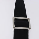 LOEWE Shoulder Bag Leather Black Silver Auth ka6220-9