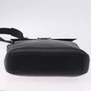 LOEWE Shoulder Bag Leather Black Silver Auth ka6220-5