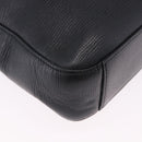 LOEWE Shoulder Bag Leather Black Silver Auth ka6220-17