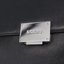 LOEWE Shoulder Bag Leather Black Silver Auth ka6220-19