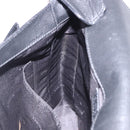 LOEWE Shoulder Bag Leather Black Silver Auth ka6220-25