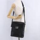 LOEWE Shoulder Bag Leather Black Silver Auth ka6220-28