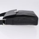 LOEWE Shoulder Bag Leather Black Silver Auth ka6220-4