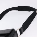 LOEWE Shoulder Bag Leather Black Silver Auth ka6220-14