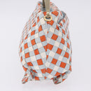 BOTTEGA VENETA INTRECCIATO Shoulder Bag Leather Orange Gold Tone Auth ka6221V-4