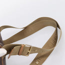 CELINE Macadam Backpack PVC Leather Brown Gold Tone Auth ka6222-11