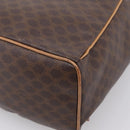 CELINE Macadam Backpack PVC Leather Brown Gold Tone Auth ka6222-14