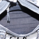 BALENCIAGA Classic Mini City Hand Bag Leather Gray Silver 300295 Auth ka6230SAM-18
