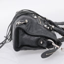 BALENCIAGA Classic Mini City Hand Bag Leather Gray Silver 300295 Auth ka6230SAM-5