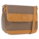 GUCCI Micro GG Shoulder Bag PVC Leather Beige Gold Tone 001 116 0925 Auth ka6232-1