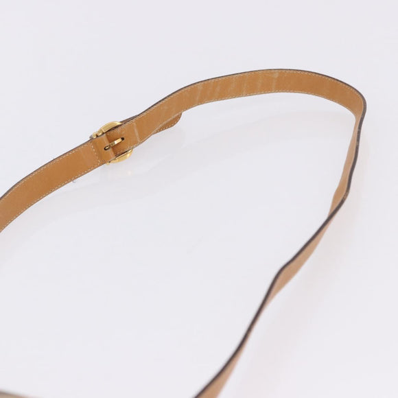 GUCCI Micro GG Shoulder Bag PVC Leather Beige Gold Tone 001 116 0925 Auth ka6232