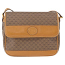 GUCCI Micro GG Shoulder Bag PVC Leather Beige Gold Tone 001 116 0925 Auth ka6232-13