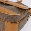 GUCCI Micro GG Shoulder Bag PVC Leather Beige Gold Tone 001 116 0925 Auth ka6232-24