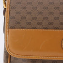 GUCCI Micro GG Shoulder Bag PVC Leather Beige Gold Tone 001 116 0925 Auth ka6232-2