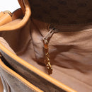 GUCCI Micro GG Shoulder Bag PVC Leather Beige Gold Tone 001 116 0925 Auth ka6232-35