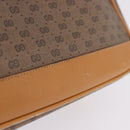 GUCCI Micro GG Shoulder Bag PVC Leather Beige Gold Tone 001 116 0925 Auth ka6232-3
