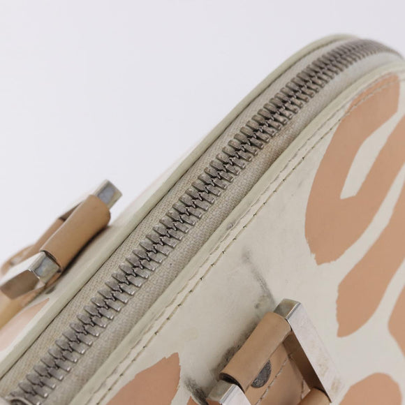 LOUIS VUITTON Monogram Graffiti Arma Horizontal White Orange M92176 Auth ka6234A
