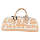 LOUIS VUITTON Monogram Graffiti Arma Horizontal White Orange M92176 Auth ka6234A-13