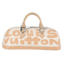 LOUIS VUITTON Monogram Graffiti Arma Horizontal White Orange M92176 Auth ka6234A-2