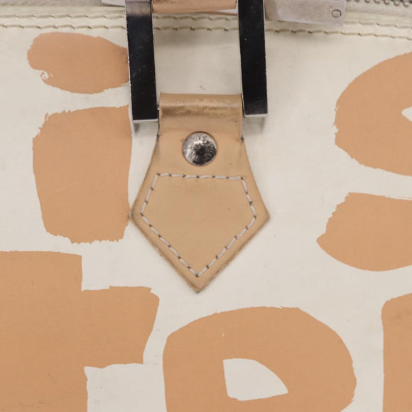 LOUIS VUITTON Monogram Graffiti Arma Horizontal White Orange M92176 Auth ka6234A