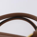 PRADA Hand Bag Leather 2way Beige Gold Tone Auth ka6236M-8