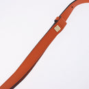 LOEWE Shoulder Bag Leather Orange Gold Tone Auth ka6237A-17