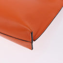 LOEWE Shoulder Bag Leather Orange Gold Tone Auth ka6237A-20