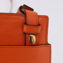 LOEWE Shoulder Bag Leather Orange Gold Tone Auth ka6237A-23