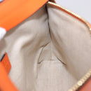 LOEWE Shoulder Bag Leather Orange Gold Tone Auth ka6237A-28