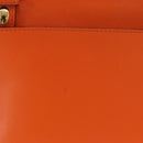 LOEWE Shoulder Bag Leather Orange Gold Tone Auth ka6237A-5