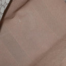 GUCCI GUCCI Plus Supreme Web Sherry Line Tote Bag PVC Beige Gold Auth ka624-18