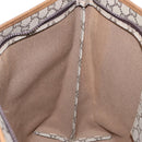 GUCCI GUCCI Plus Supreme Web Sherry Line Tote Bag PVC Beige Gold Auth ka624-20