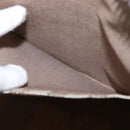 GUCCI GUCCI Plus Supreme Web Sherry Line Tote Bag PVC Beige Gold Auth ka624-21