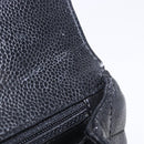 CHANEL Matelasse Hand Bag Caviar Skin Black Gold Tone CC Auth ka6241V-25
