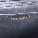 CHANEL Matelasse Hand Bag Caviar Skin Black Gold Tone CC Auth ka6241V-27