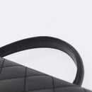CHANEL Matelasse Hand Bag Caviar Skin Black Gold Tone CC Auth ka6241V-9